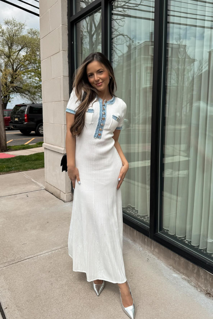 Violetta™ | Elegant Knit Maxi Dress