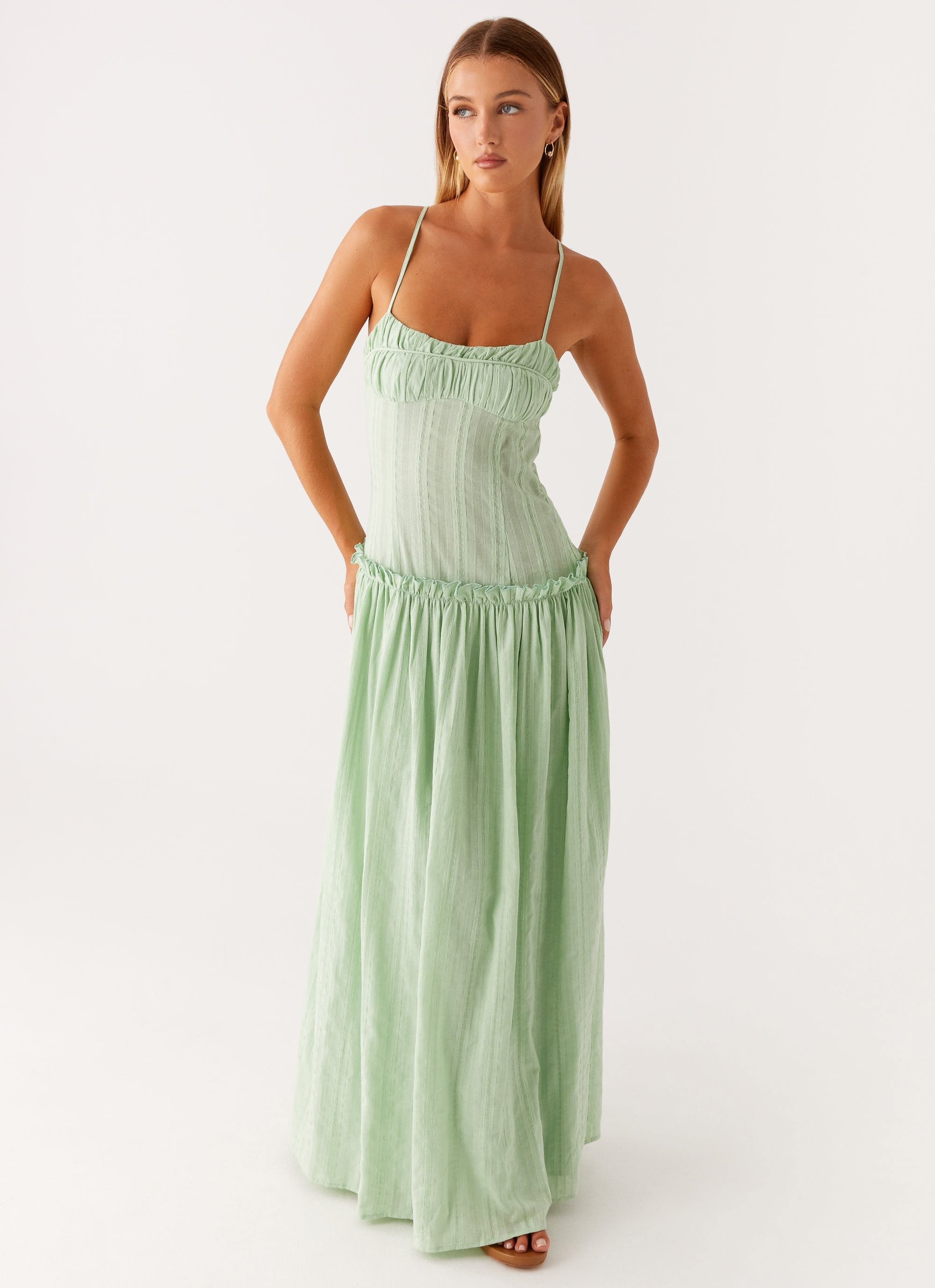 Elena™ | Drop Waist Maxi