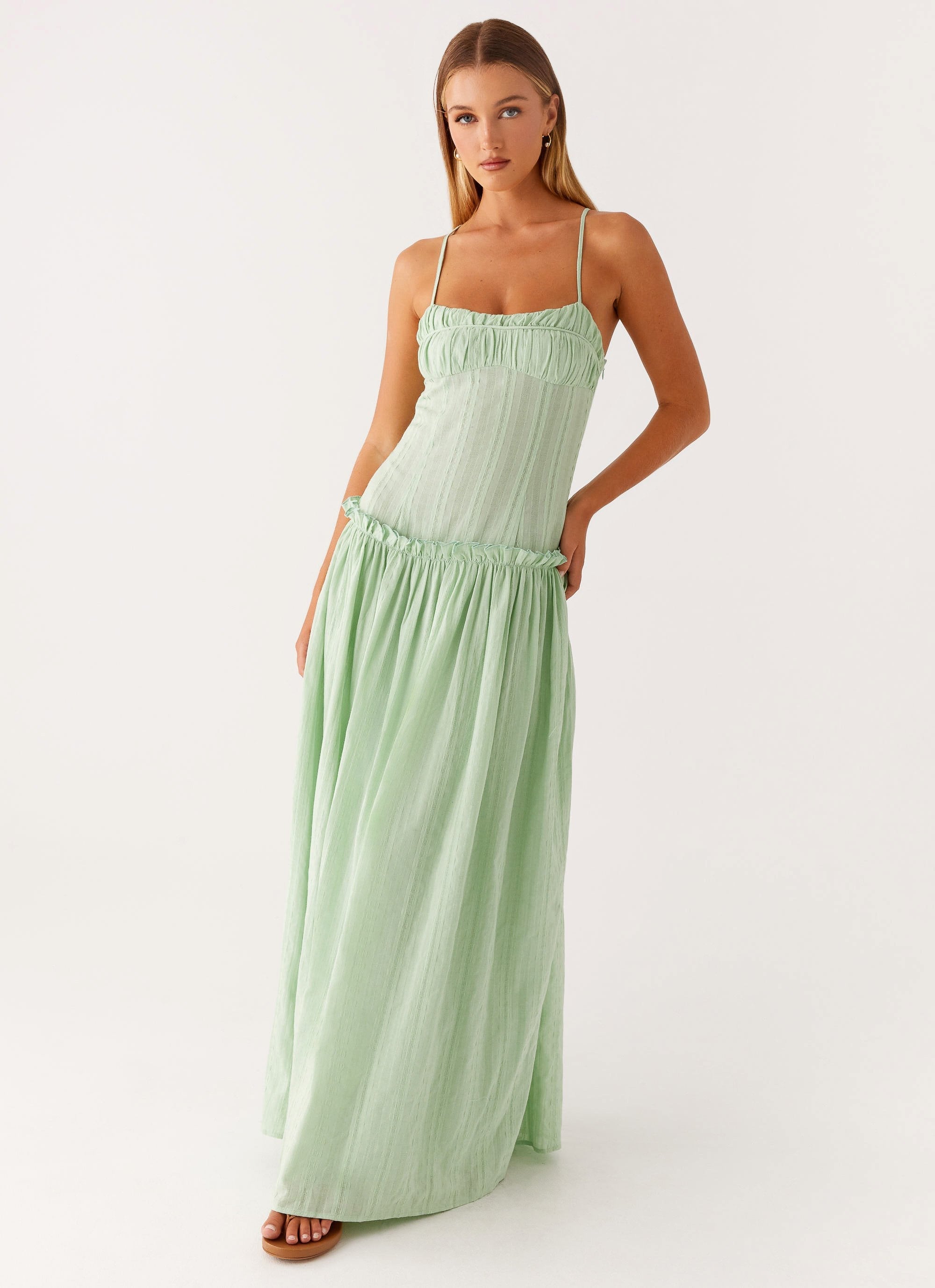 Elena™ | Drop Waist Maxi
