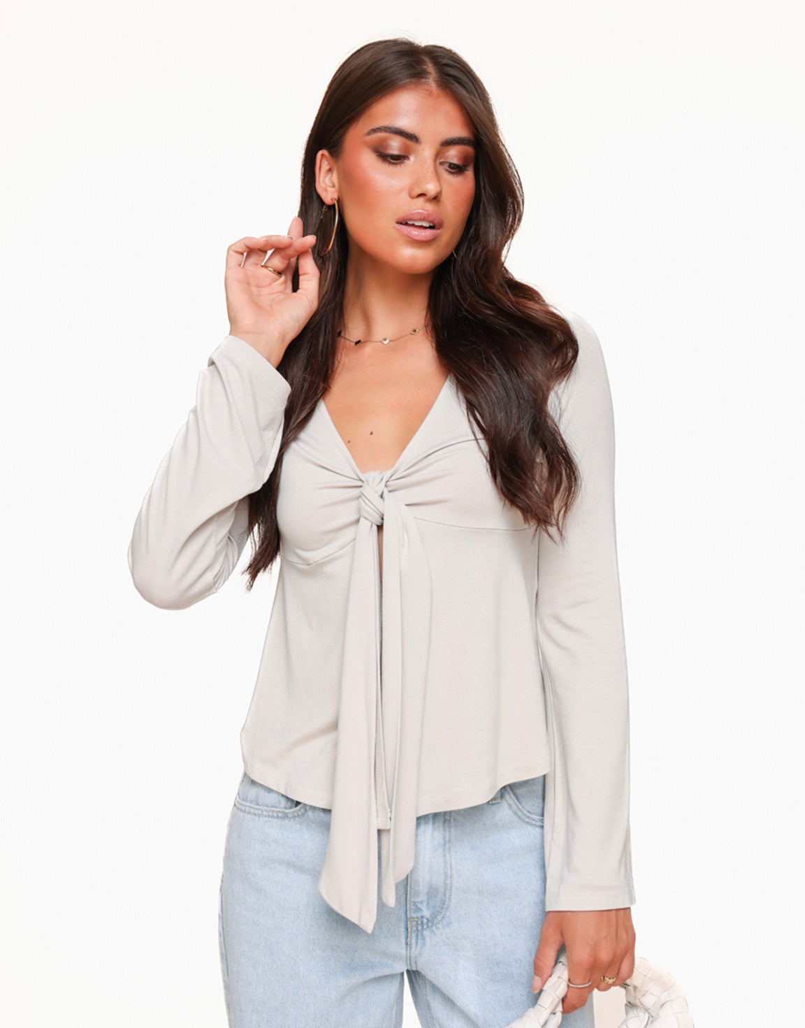 Sienna™ | Elegant Tie-Front Blouse