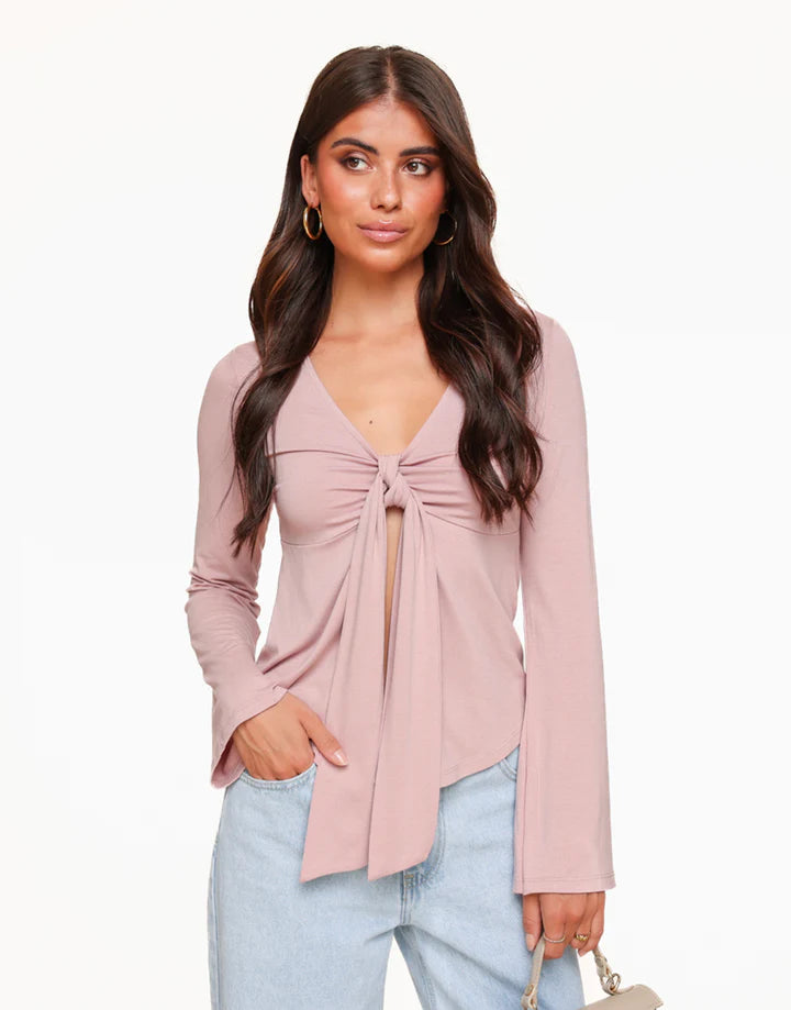 Sienna™ | Elegant Tie-Front Blouse