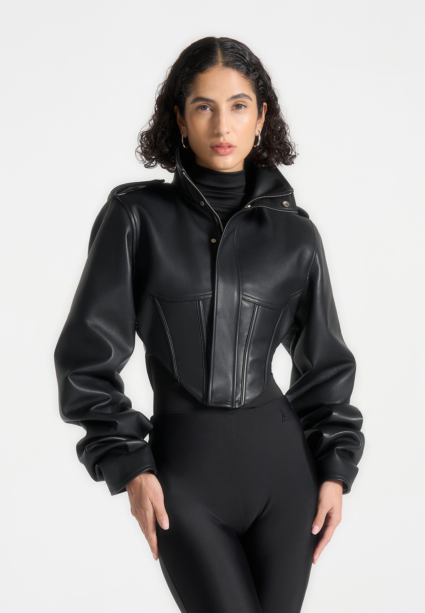 Isola™ | Vegan Leather Corset Jacket