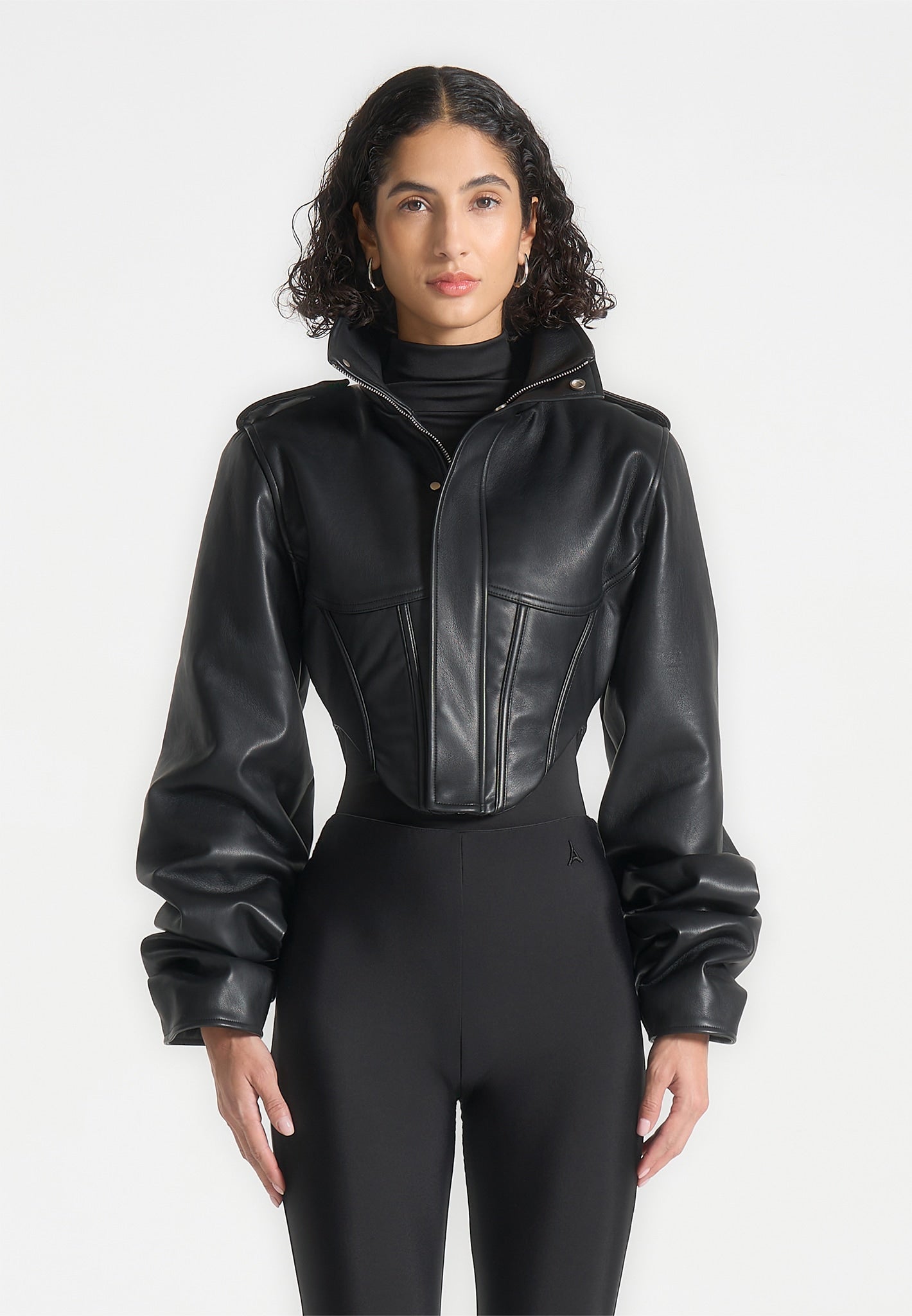 Isola™ | Vegan Leather Corset Jacket
