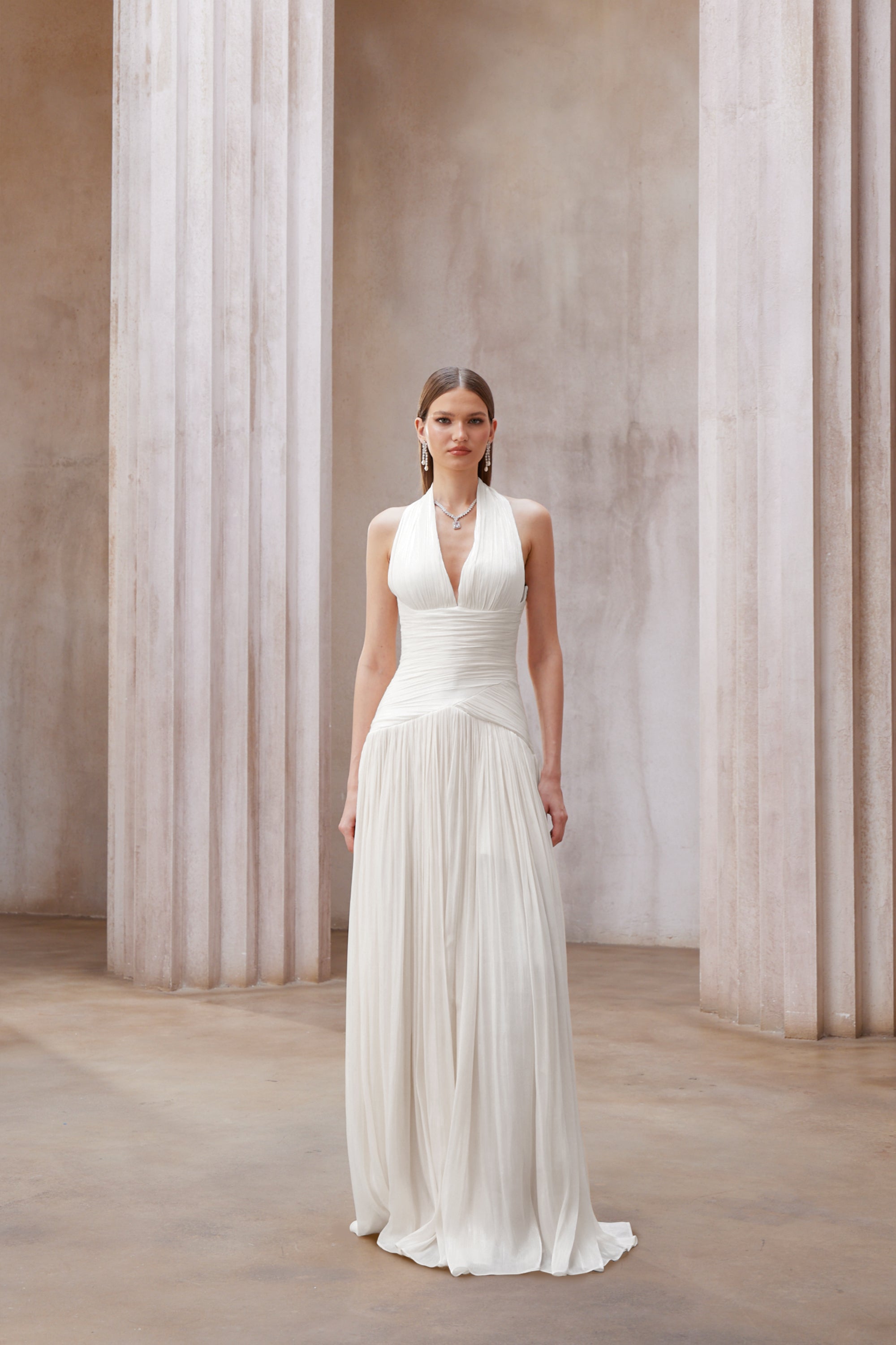 Aura™ | Pleated Maxi Dress