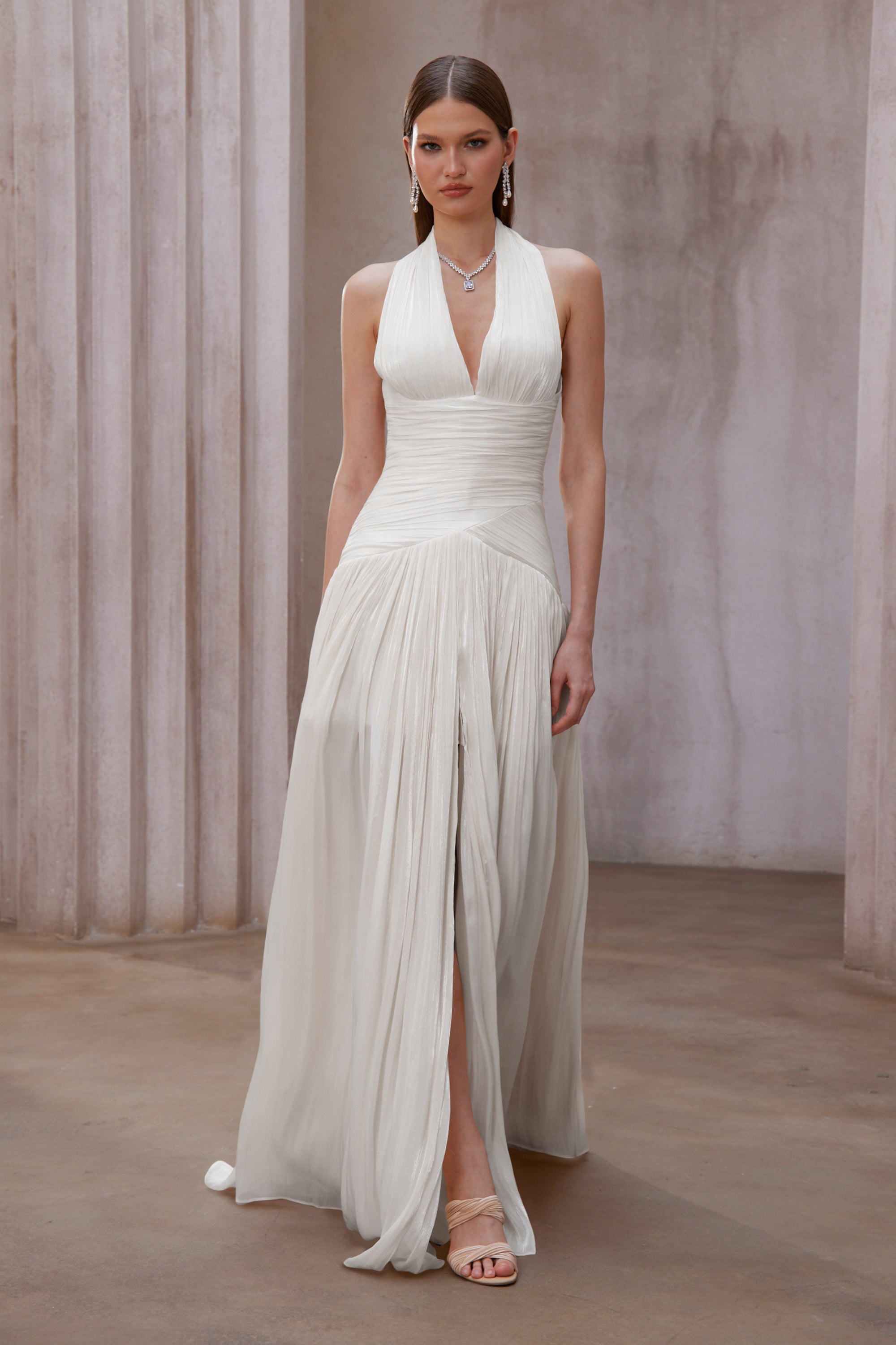 Aura™ | Pleated Maxi Dress