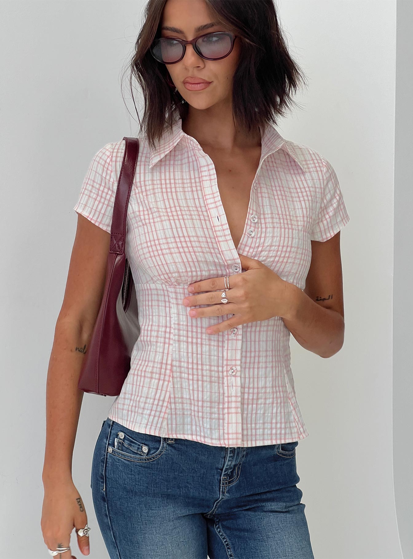 Evelisse™ | Classic Check Blouse