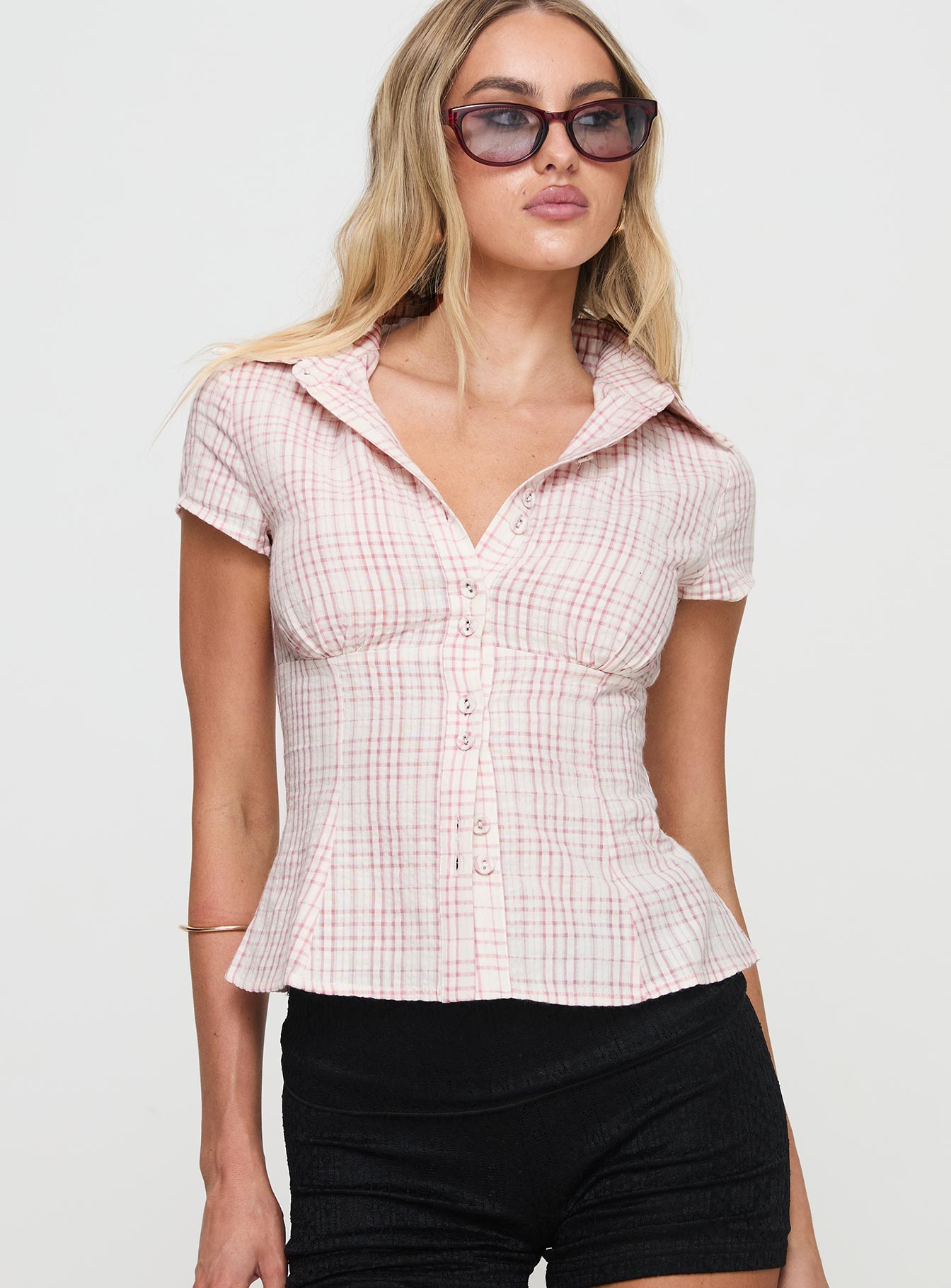 Evelisse™ | Classic Check Blouse