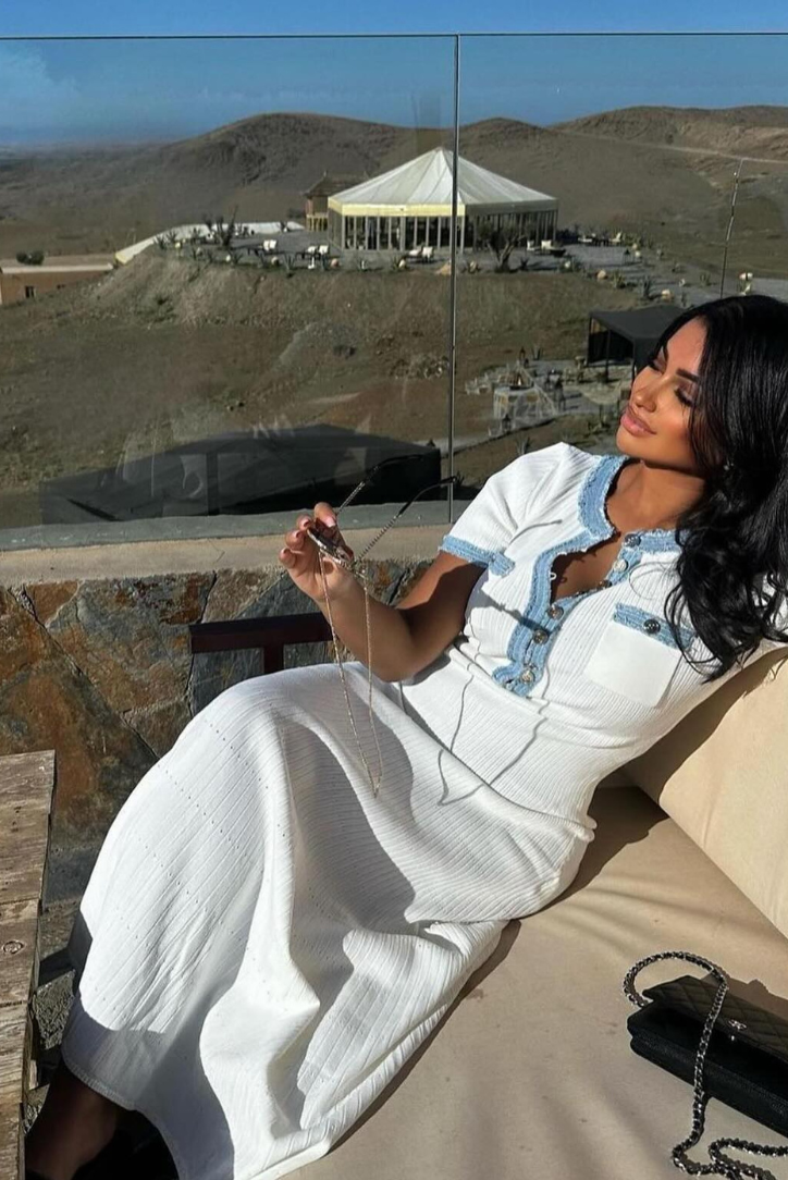 Violetta™ | Elegant Knit Maxi Dress