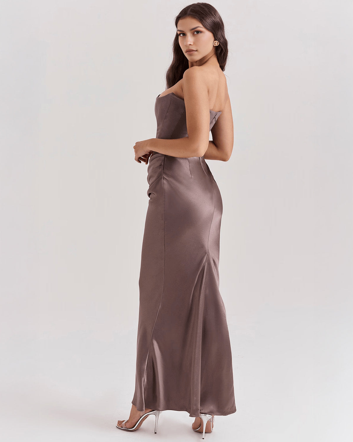 Rhea™ | Satin Maxi Dress