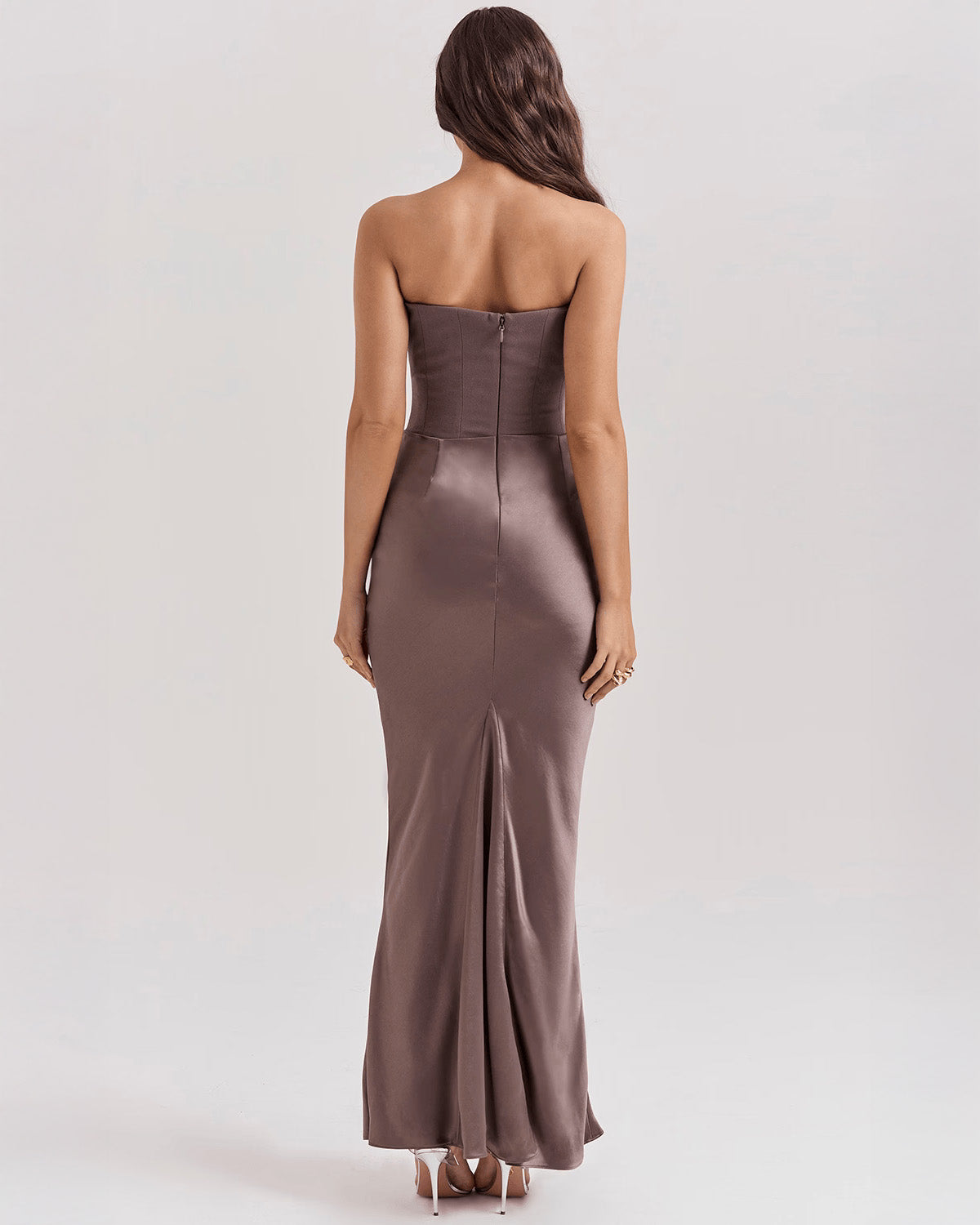 Rhea™ | Satin Maxi Dress