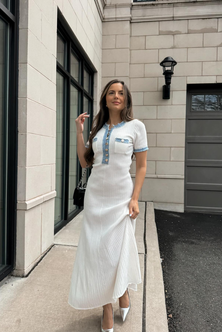 Violetta™ | Elegant Knit Maxi Dress