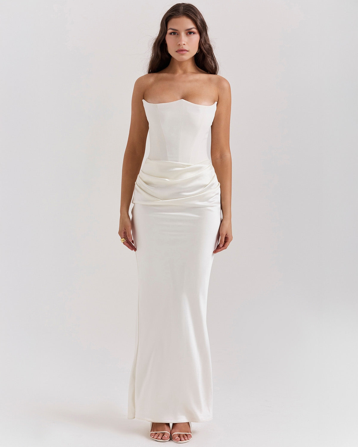 Rhea™ | Satin Maxi Dress
