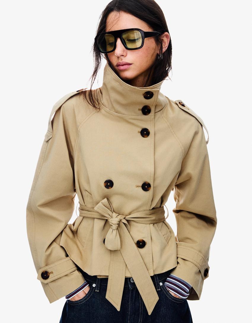 Esme™ | Cropped Trenchcoat