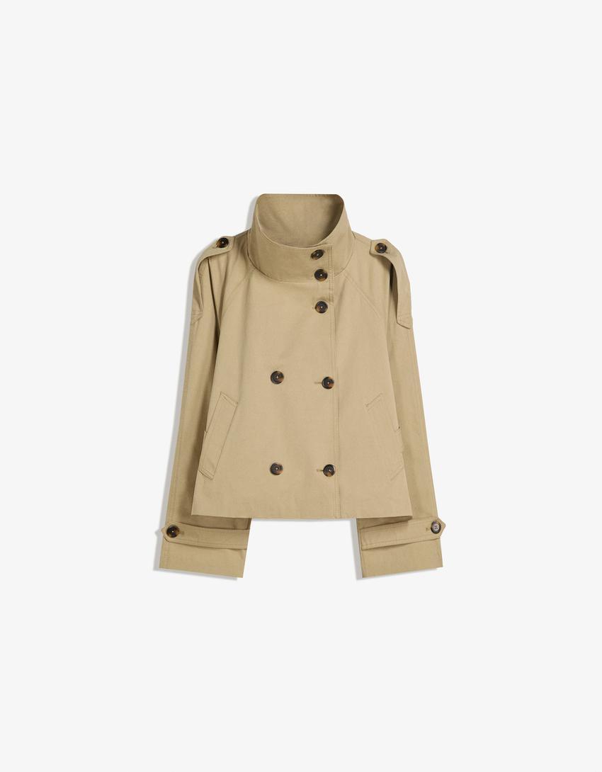 Esme™ | Cropped Trenchcoat