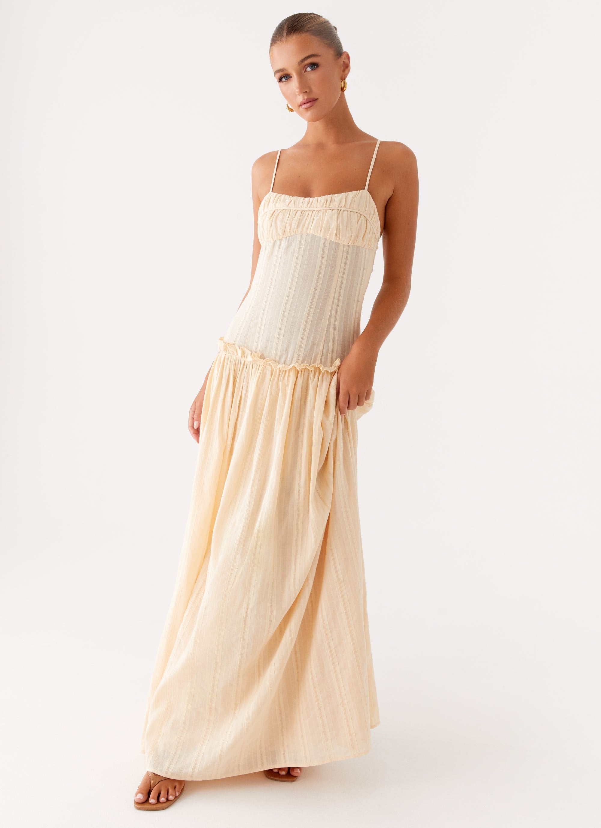 Elena™ | Drop Waist Maxi