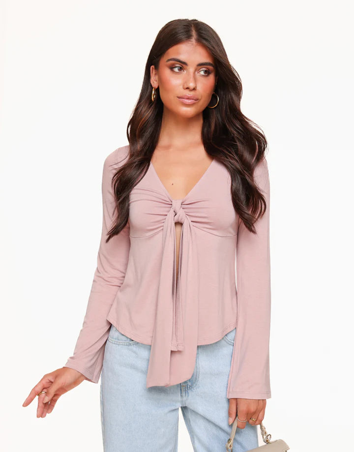Sienna™ | Elegant Tie-Front Blouse
