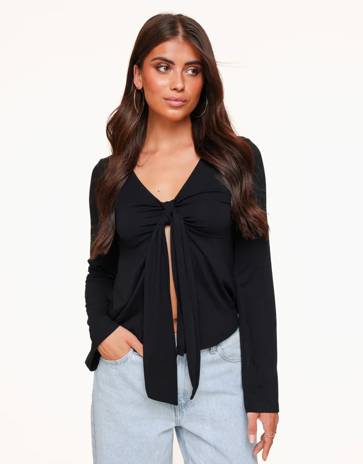 Sienna™ | Elegant Tie-Front Blouse