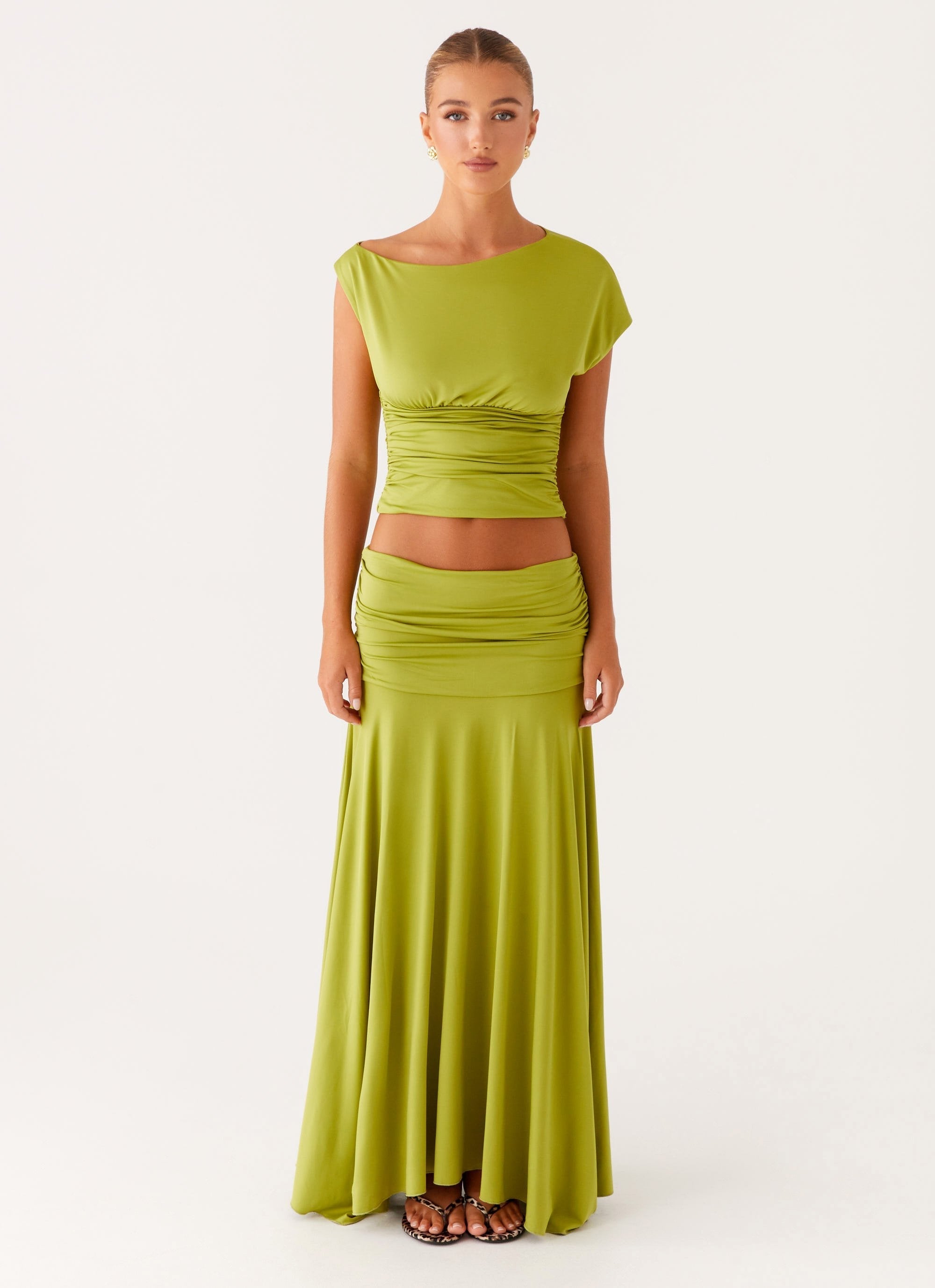 Talia™ | Ruched Maxi Skirt