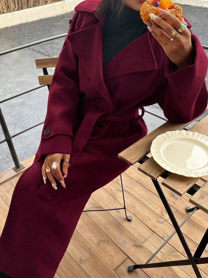 Alina™ | Long Belted Jacket