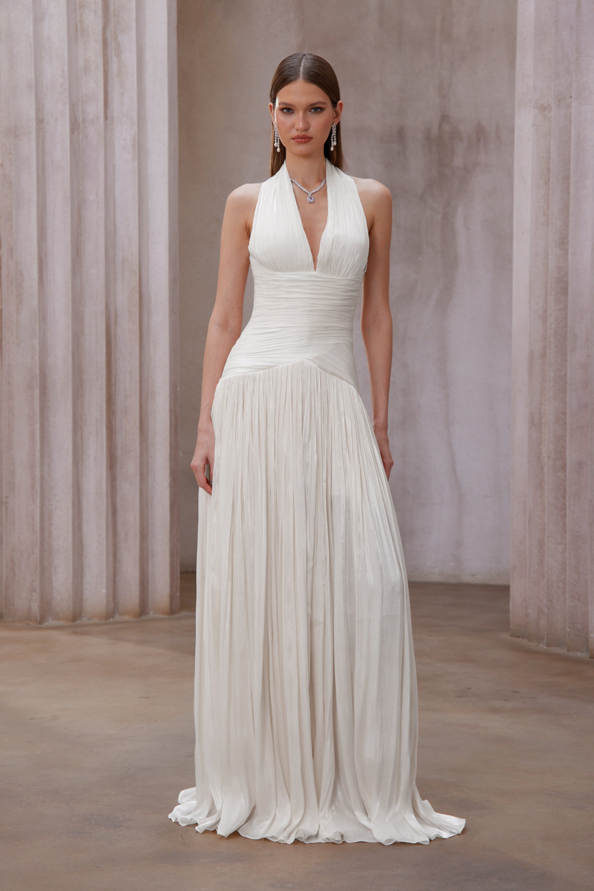 Aura™ | Pleated Maxi Dress