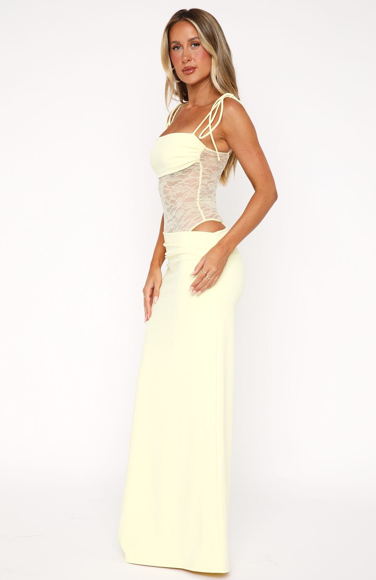 Solivana™ | Playful Lace Maxi Dress