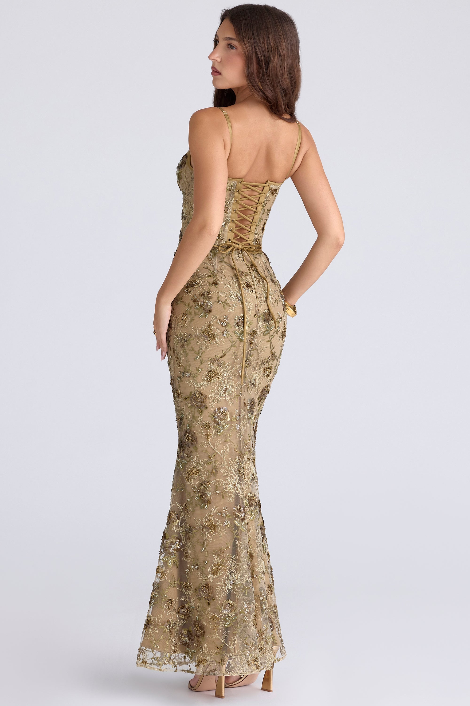 Rosalie™ | Embellished Corset Maxi Dress