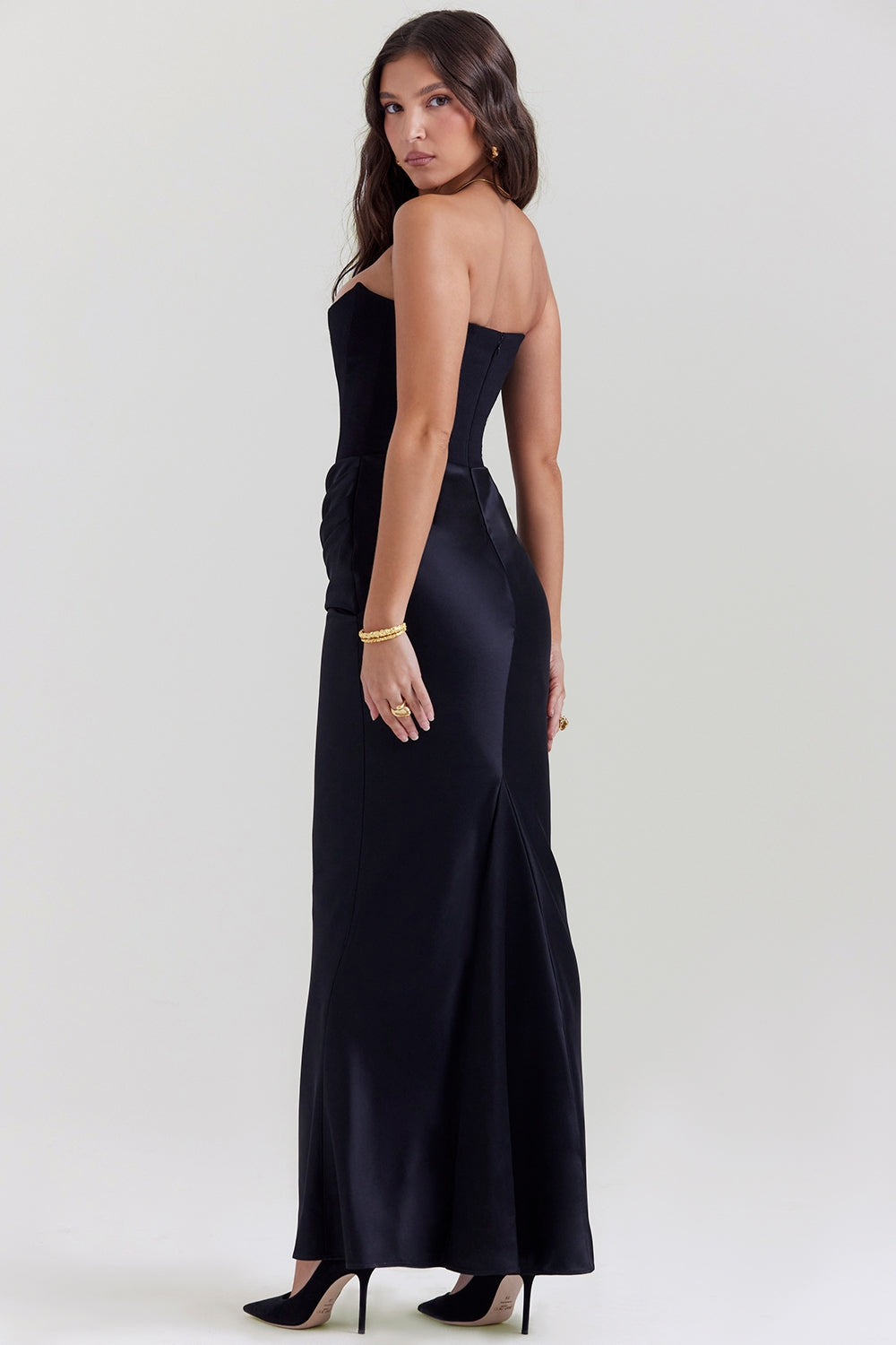 Rhea™ | Satin Maxi Dress